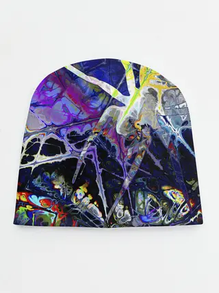 Детская шапка / Gasoline stains abstraction