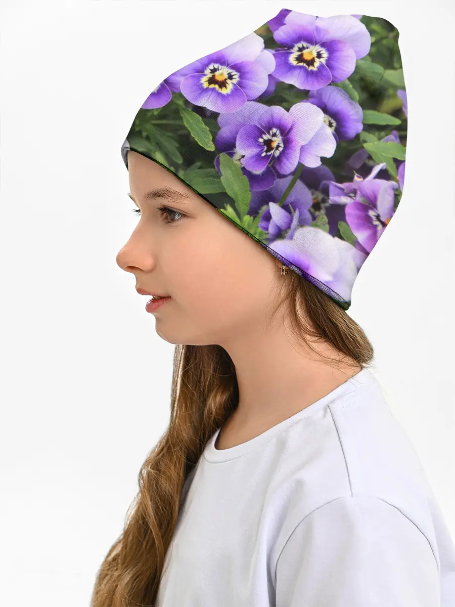 Детская шапка / Анютины глазки