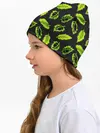 Детская шапка / Зеленые листья