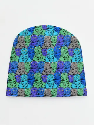 Детская шапка / Толстый кот