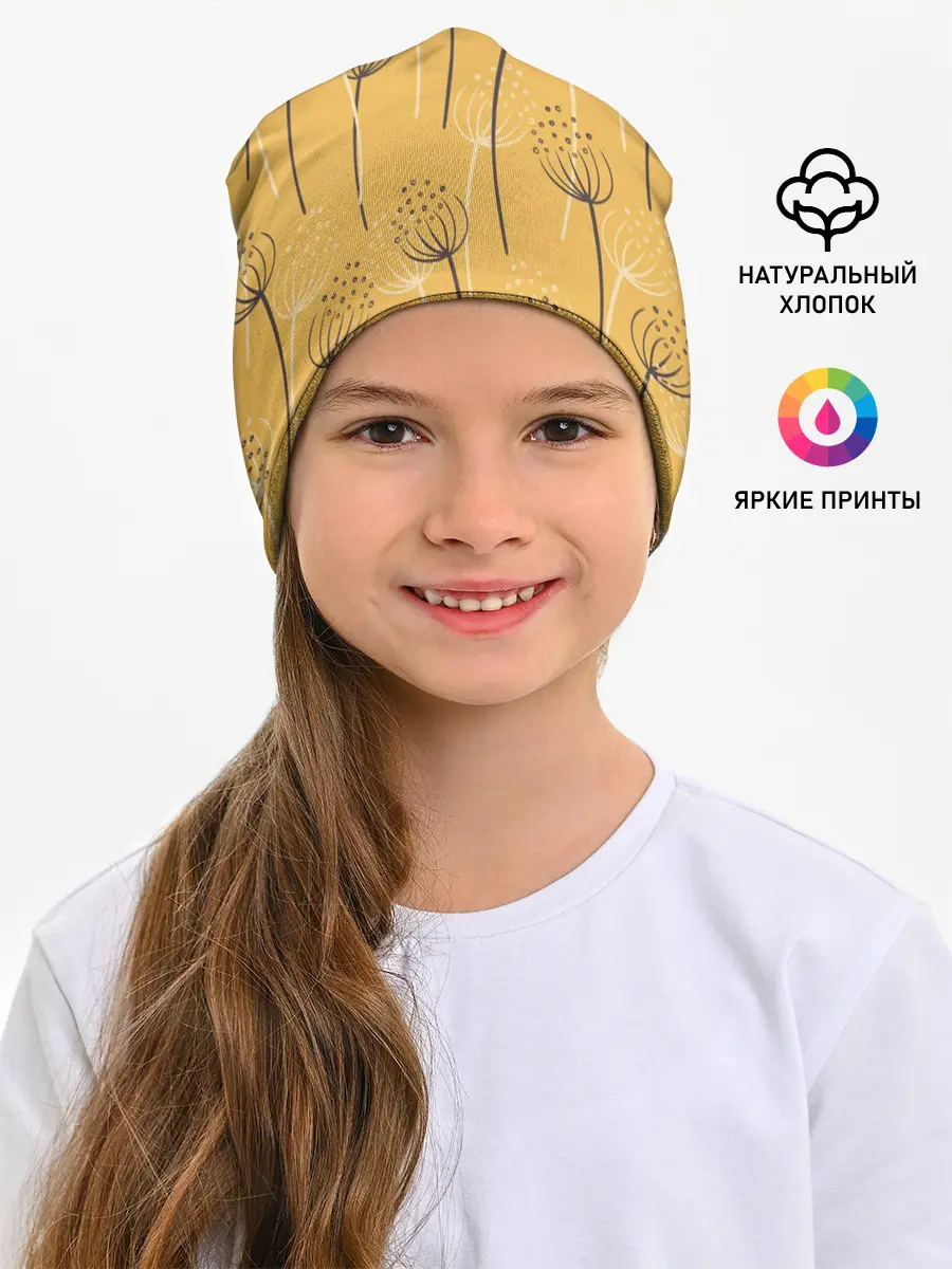 Детская шапка / Цветы