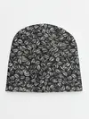 Детская шапка / ЛИСТВА ЧЕРНО-БЕЛОЕ