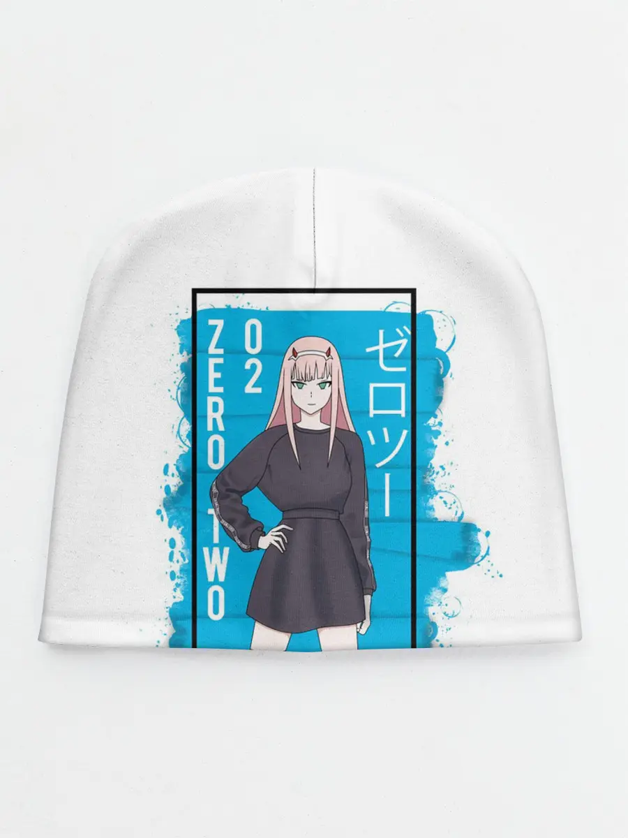 Детская шапка / Zero Two blue back