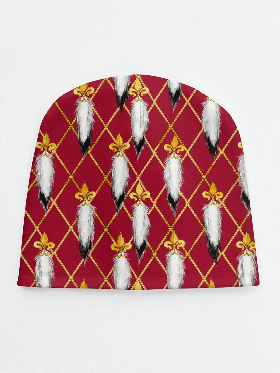 Детская шапка / Tassels red gold 3D space