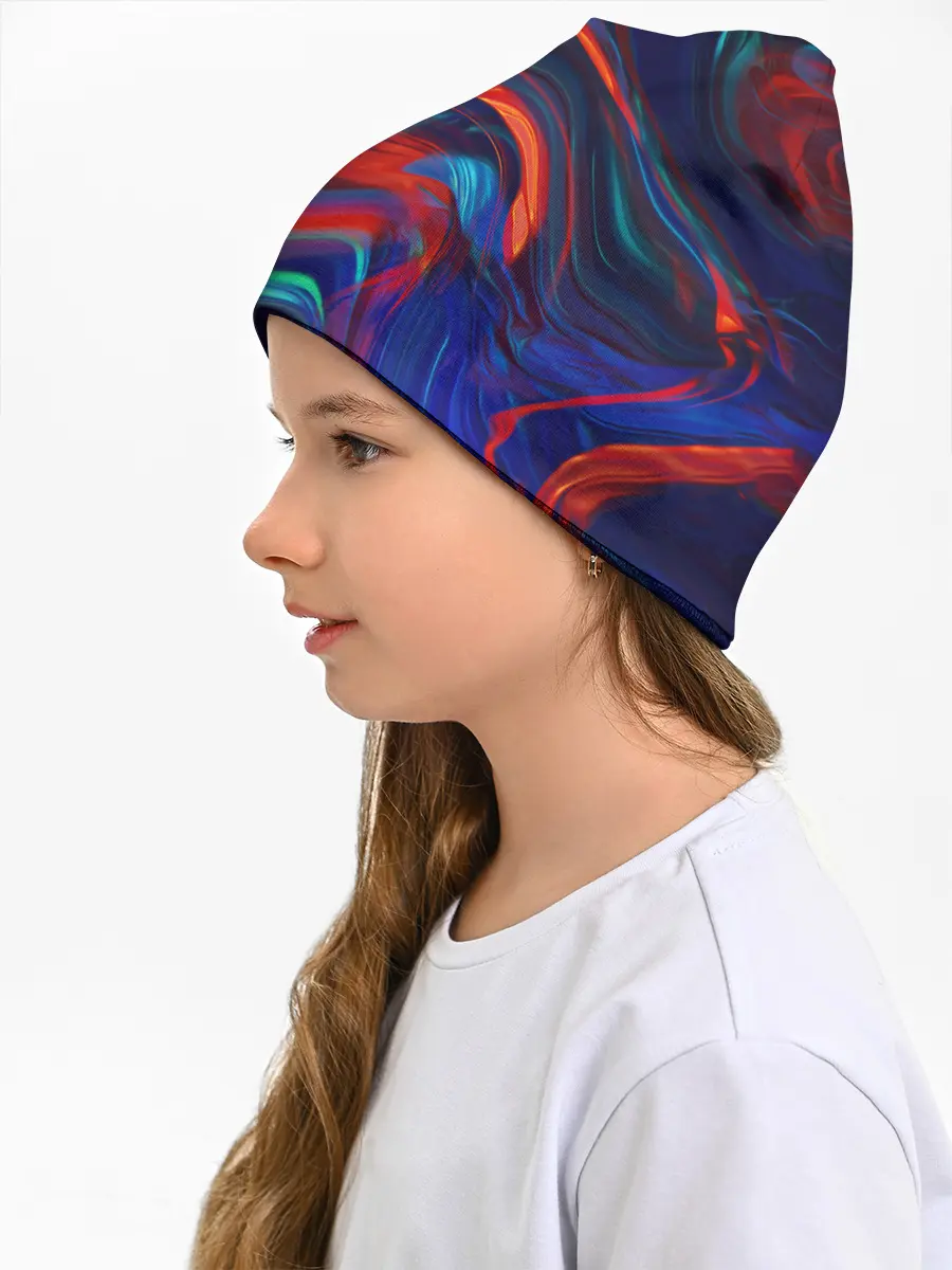 Детская шапка / Абстракция краски