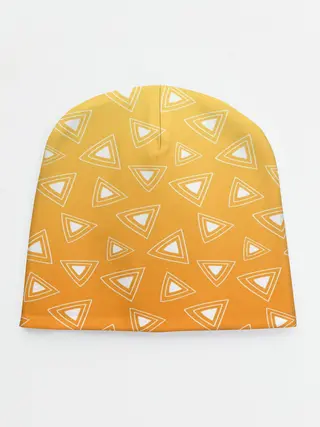 Детская шапка / Kimetsu no yaiba оранжевый паттерн