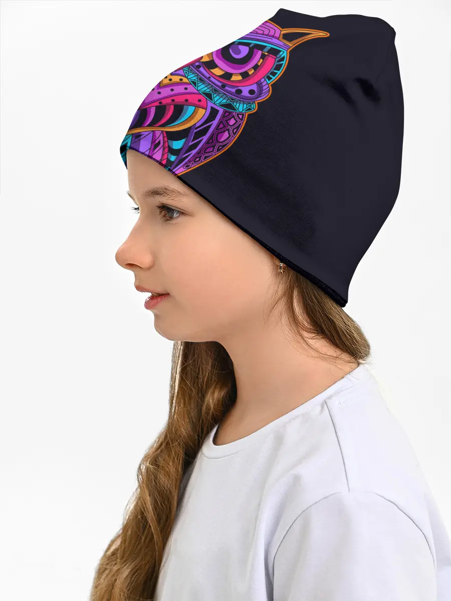 Детская шапка / Неоновая ястребиная сова