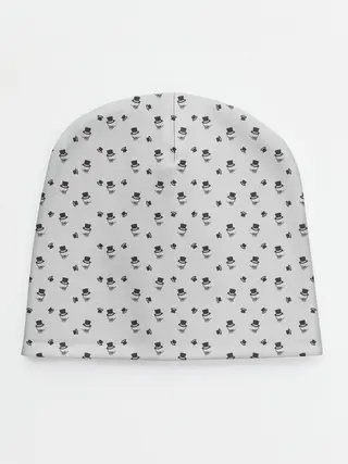Детская шапка / Сэр Троглодит - Паттерн, серый