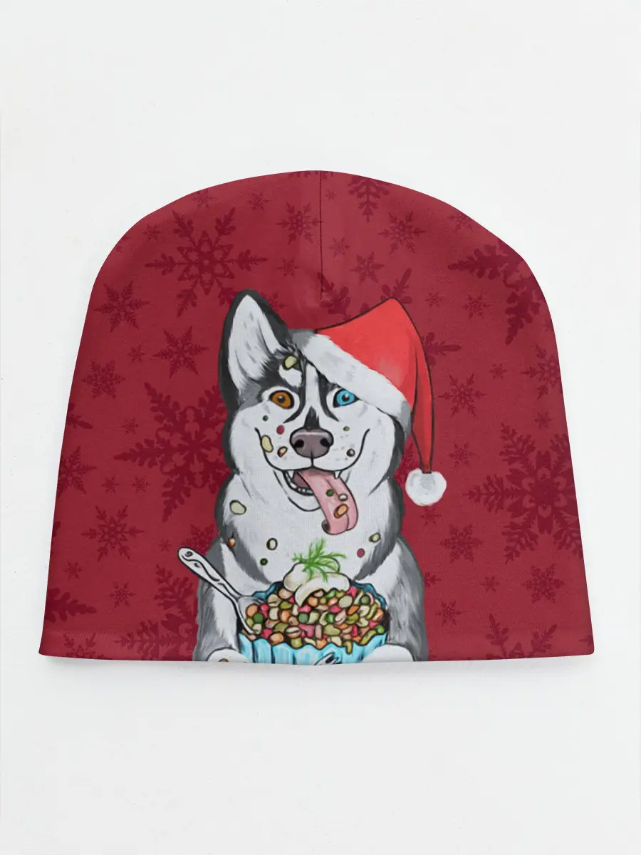 Детская шапка / Christmas Husky