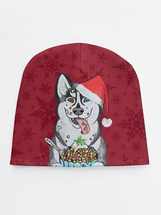 Детская шапка / Christmas Husky