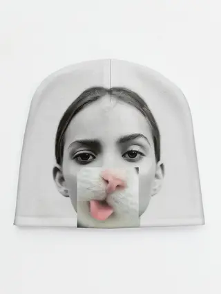 Детская шапка / kitty face