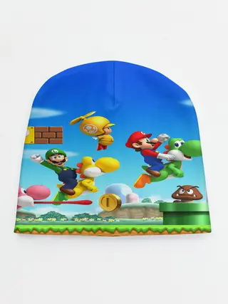 Детская шапка / Марио