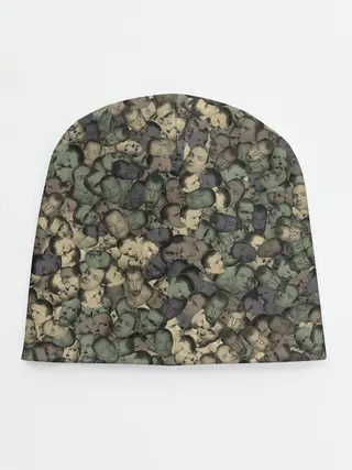 Детская шапка / Камуфляж Зеленый Слоник