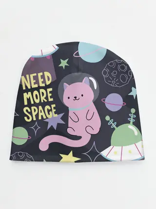 Детская шапка / Космический кот