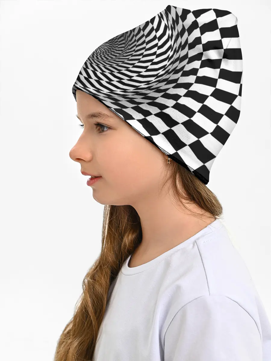 Детская шапка / Оптические квадраты