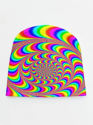 Детская шапка / Оптическая текстура