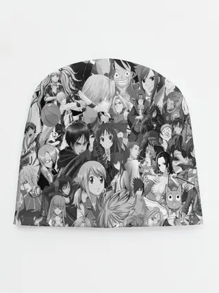 Детская шапка / МНОГО ЧЕРНО-БЕЛЫХ АНИМЕ ДЕВОЧЕК