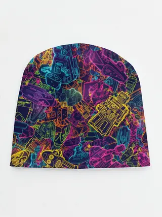 Детская шапка / Neon Robots