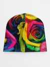 Детская шапка / Разноцветные розы