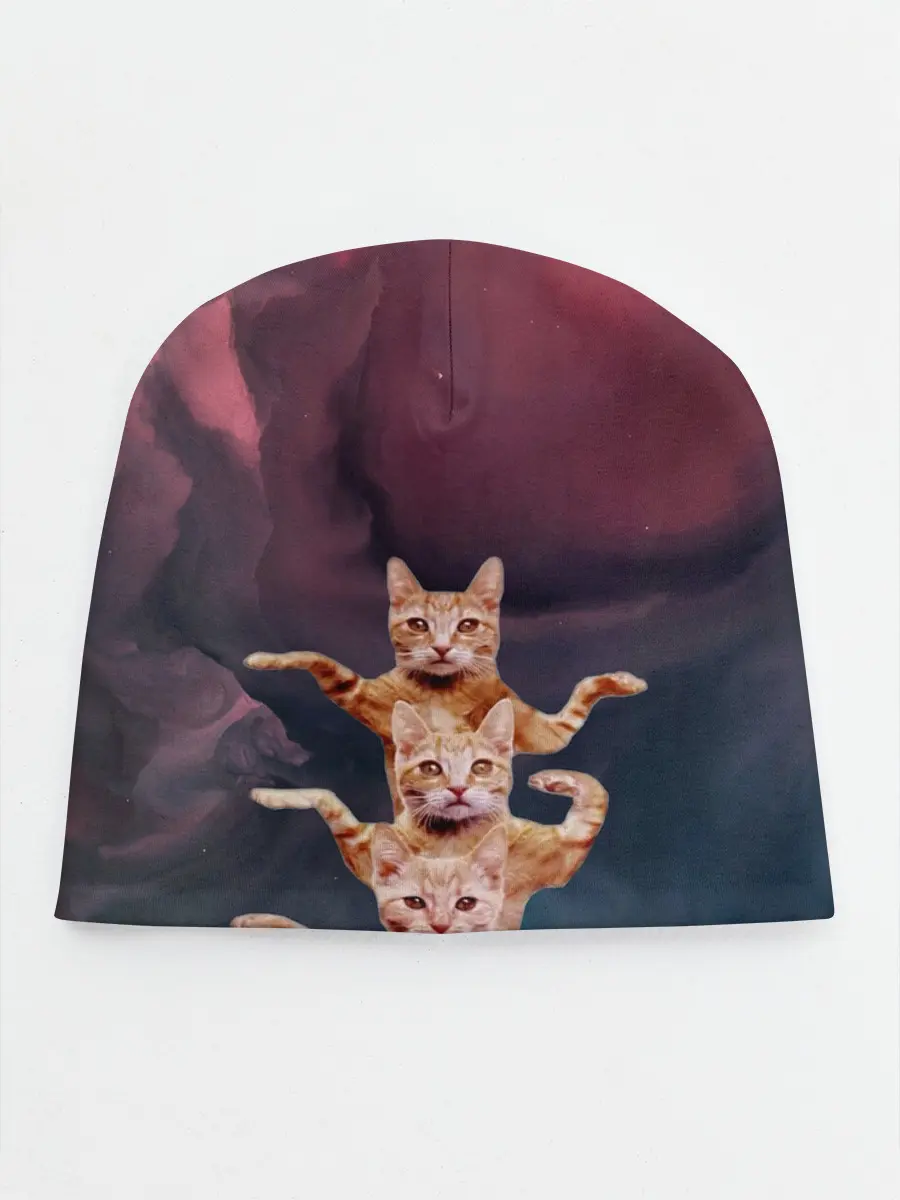 Детская шапка / Танцующие коты