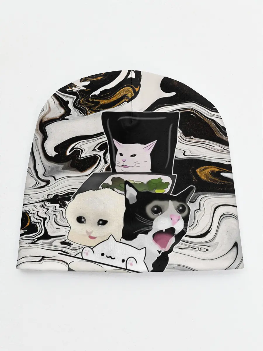 Детская шапка / woman yelling at cat