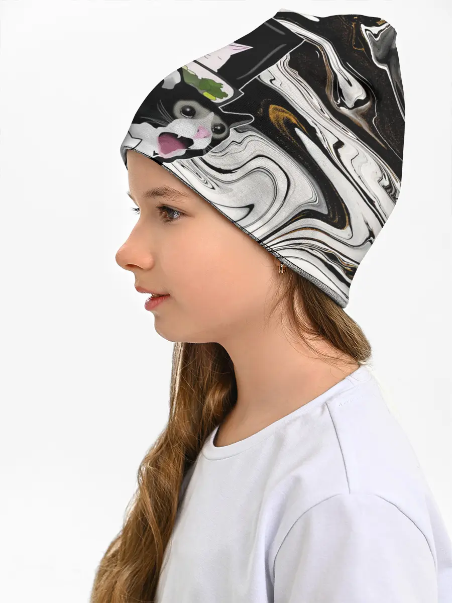 Детская шапка / woman yelling at cat