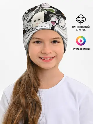 Детская шапка / woman yelling at cat