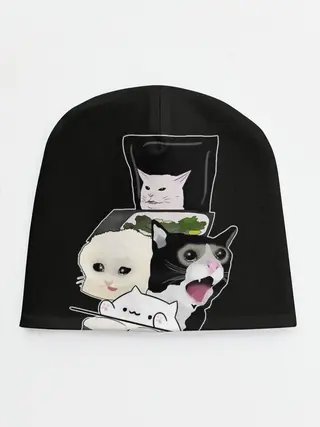 Детская шапка / woman yelling at cat