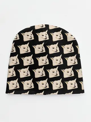 Детская шапка / woman yelling at cat