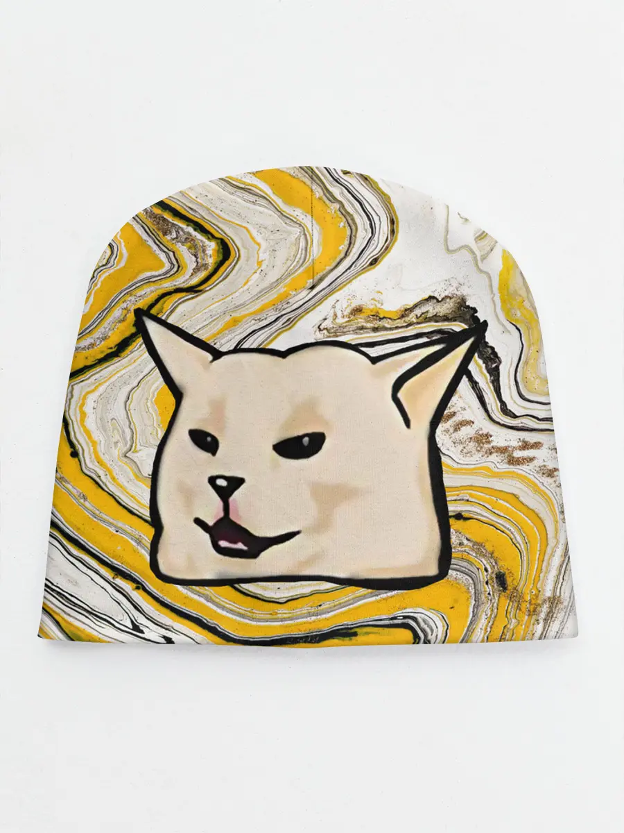 Детская шапка / woman yelling at cat