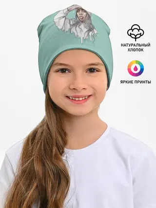 Детская шапка / Billie Eilish Mint Art