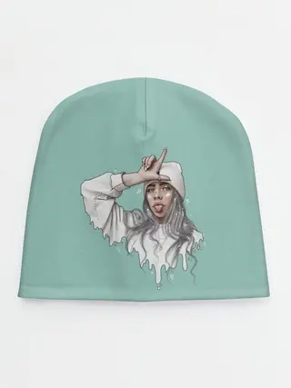 Детская шапка / Billie Eilish Mint Art