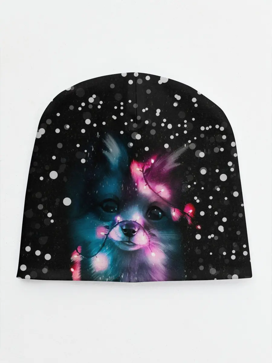 Детская шапка / ЛИСЁНОК НОВОГОДНИЙ.