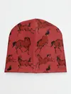 Детская шапка / красные кони