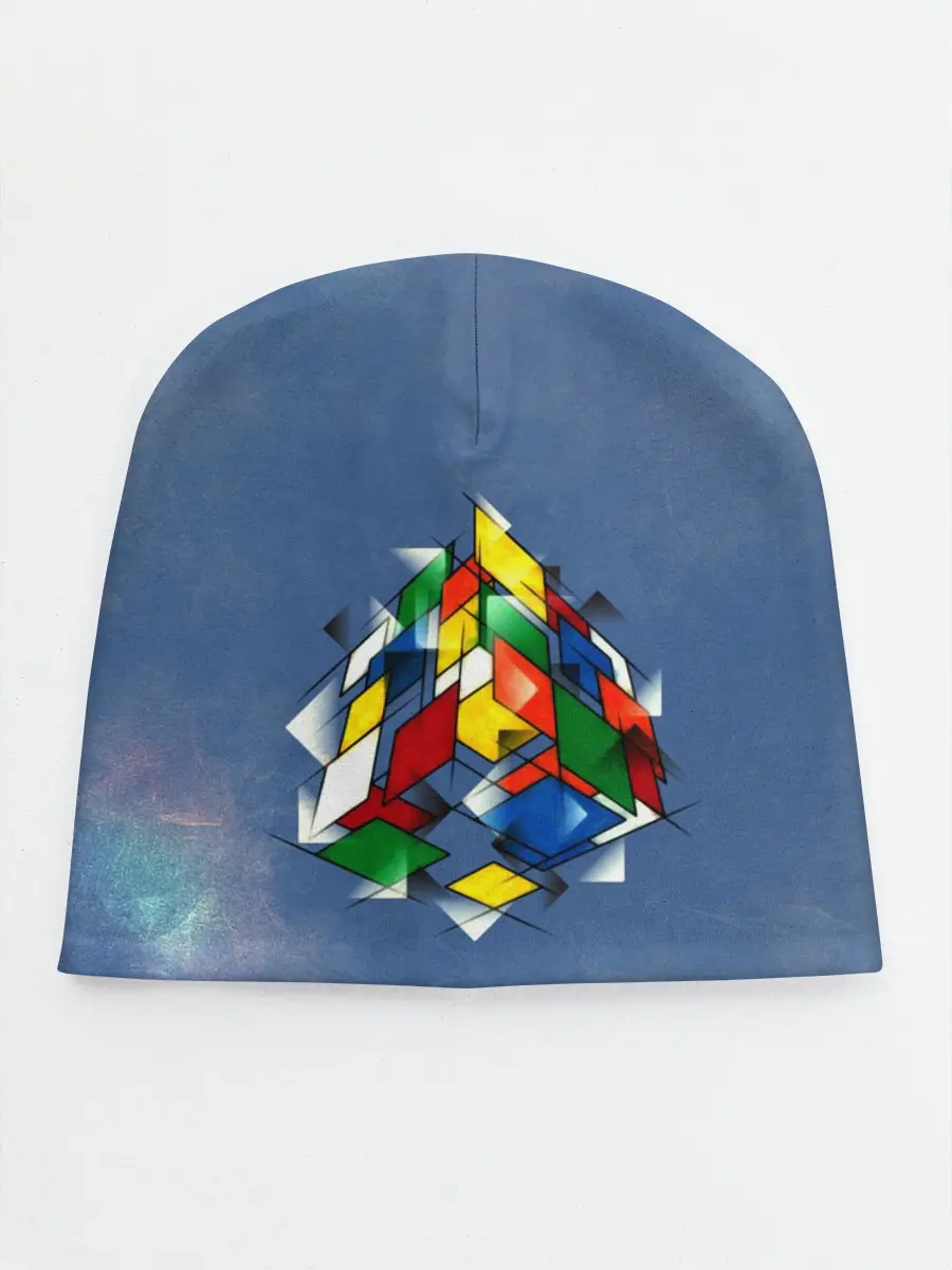 Детская шапка / Кубик Рубика