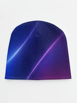 Детская шапка / фиолетово 3d волны 2020