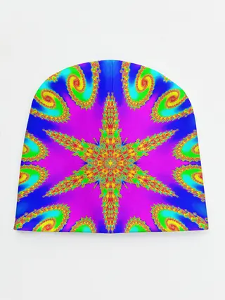 Детская шапка / Неоновый фрактал