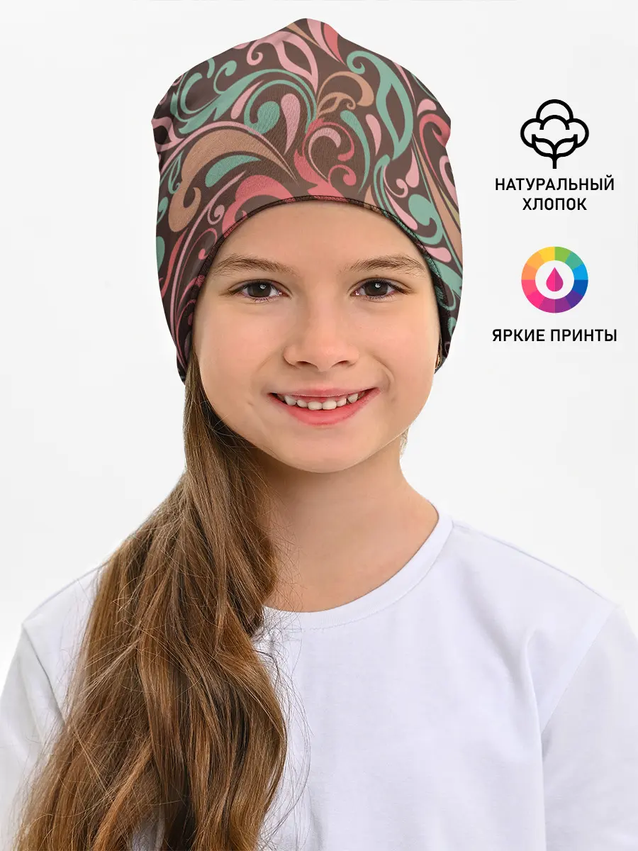 Детская шапка / Узор хохломы