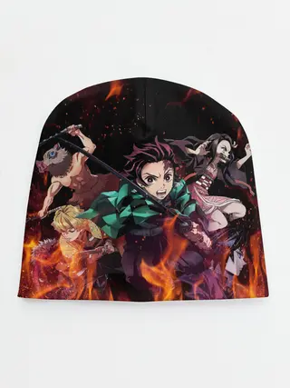 Детская шапка / Kimetsu no Yaiba в огне