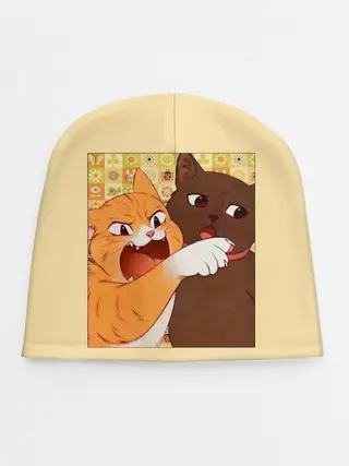 Детская шапка / Woman yelling at Cat meme