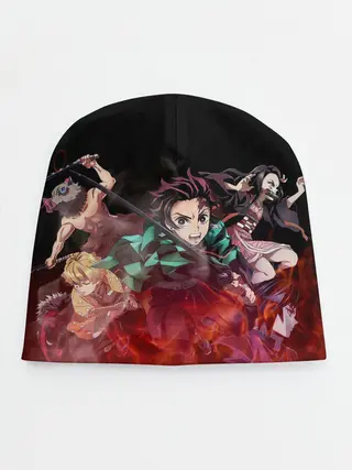 Детская шапка / Kimetsu no Yaiba в пламени