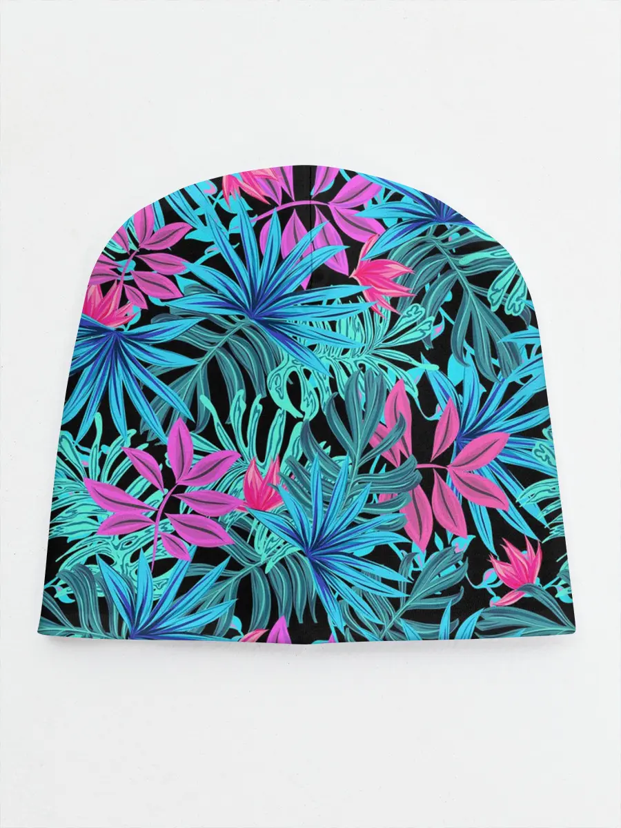 Детская шапка / Яркие цветы