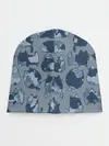Детская шапка / Камуфляж с котиками