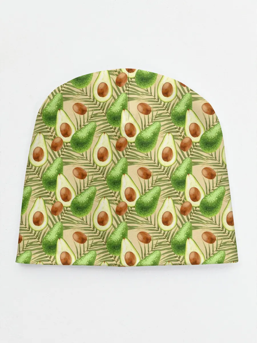 Детская шапка / Веган Авокадо узор