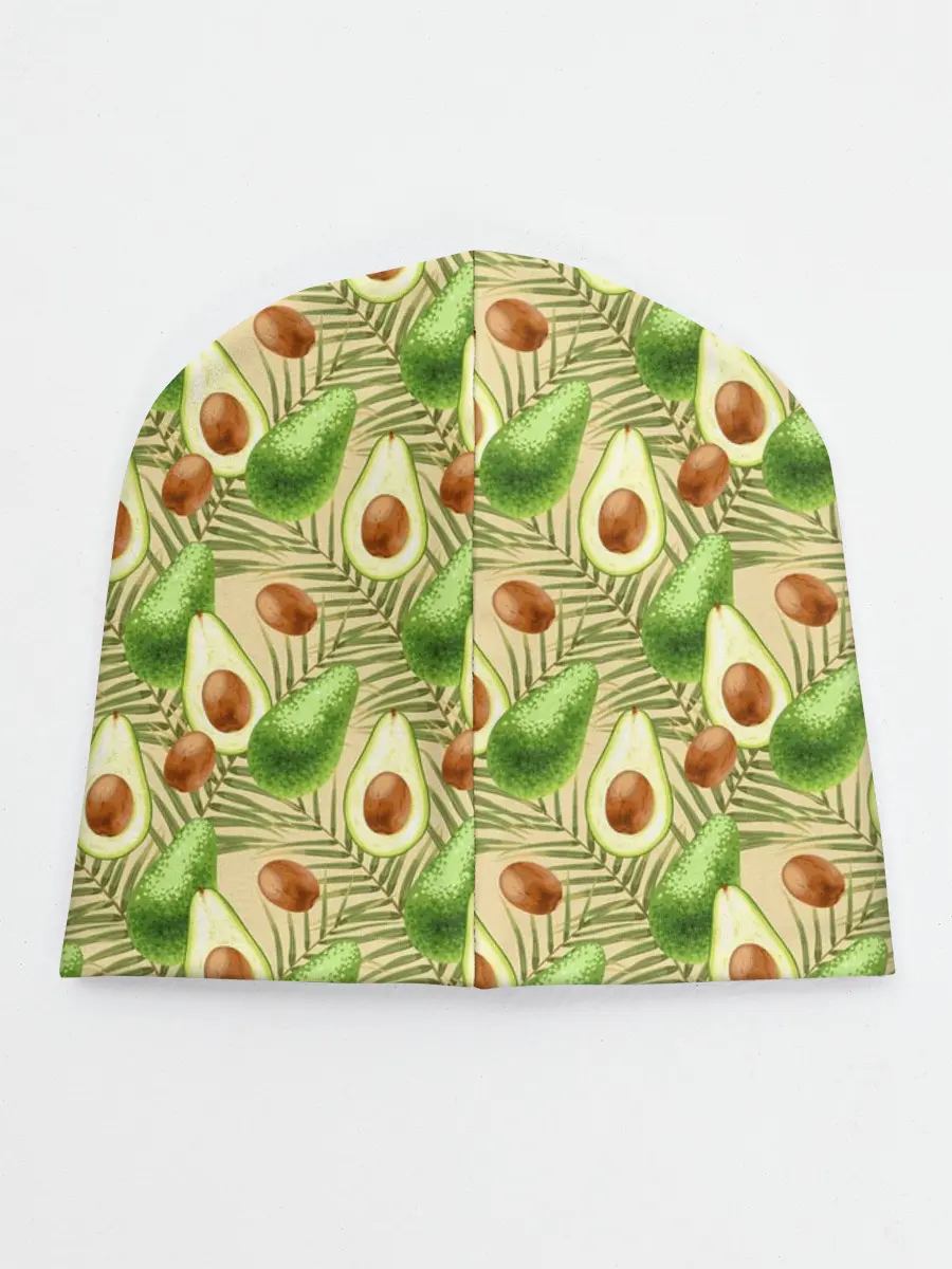 Детская шапка / Веган Авокадо узор