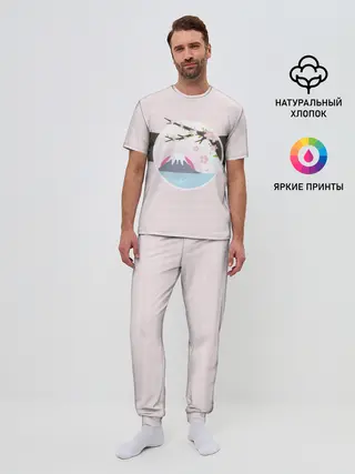 Мужская пижама с брюками / Сакура | Sakura