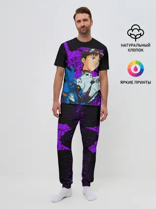 Мужская пижама с брюками / ЕВАНГЕЛИОН