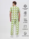 Мужская пижама с брюками / лягушки