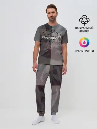Мужская пижама с брюками / Clubhouse | Клабхаус лого бразги