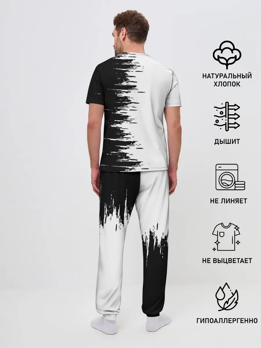 Мужская пижама с брюками / Чёрный клевер,